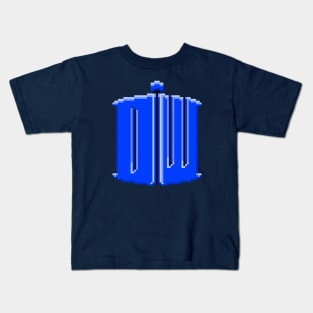 Doctor Who Logo Pixel Art Kids T-Shirt